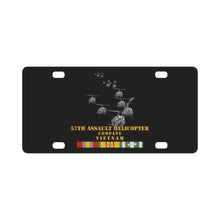 Load image into Gallery viewer, Army - 57th Assault Helicopter Co w VN SVC X 300 Classic License Plate
