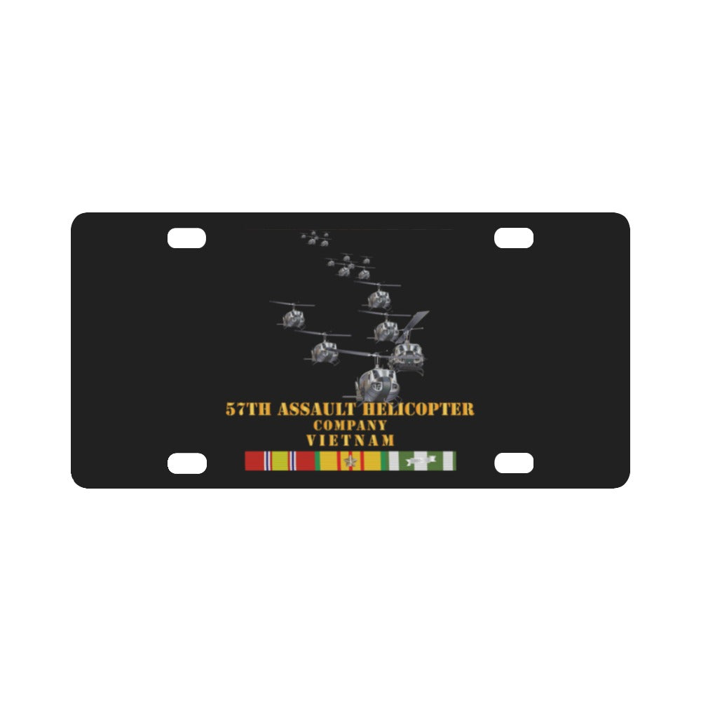 Army - 57th Assault Helicopter Co w VN SVC X 300 Classic License Plate