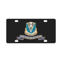 Load image into Gallery viewer, Army - 24th Aviation Battalion - DUI w Ribbon X 300 Classic License Plate
