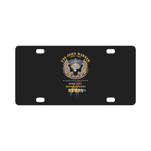 USS John Warner (SSN 785) - 2018 Missile Strike Syria X 300 Classic License Plate