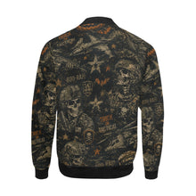 Load image into Gallery viewer, Bomber Jacket - Gritty Military Halloween Camouflage
