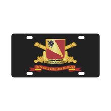 Load image into Gallery viewer, Army - 650th Field Artillery Battalion - DUI w Br - Ribbon X 300 Classic License Plate
