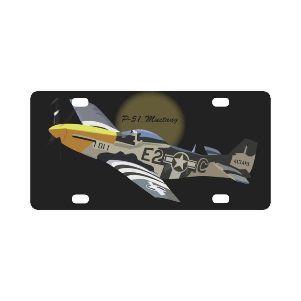 Army Air Corps P-51 Mustang wo AAC X 300 Classic License Plate