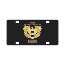 Load image into Gallery viewer, Emblem - Warrant Officer - CW2 - Retired X 300 Classic License Plate
