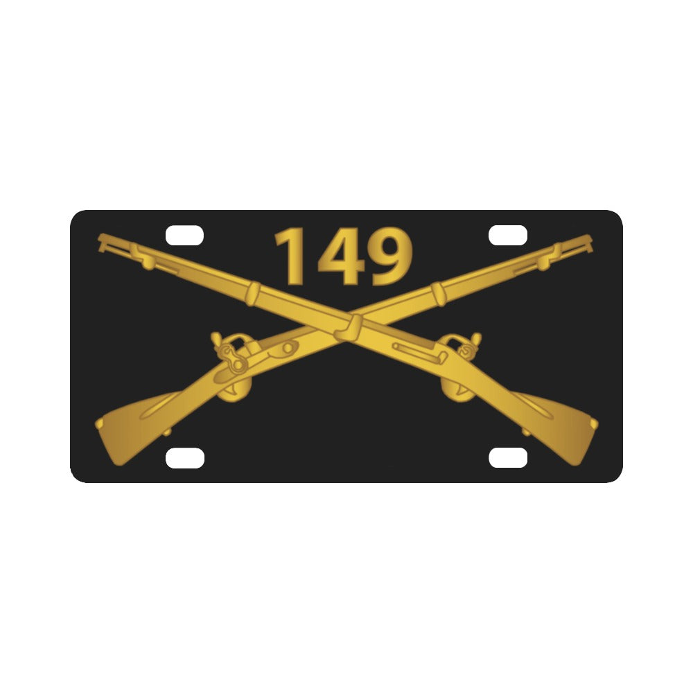 Army - 149th Infantry Regiment - Branch wo Txt X 300 Classic License Plate