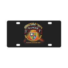 Load image into Gallery viewer, SOF - 3rd Ranger Battalion - Airborne Ranger 3 Rangers w Fire X 300 Classic License Plate
