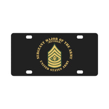 Load image into Gallery viewer, Army - Sergeant Major of the Army - SMA - Retired - Flat X 300 Classic License Plate
