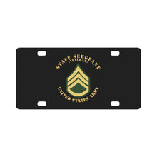 Load image into Gallery viewer, Army - Staff Sergeant - SSG - Veteran - Flat X 300 Classic License Plate
