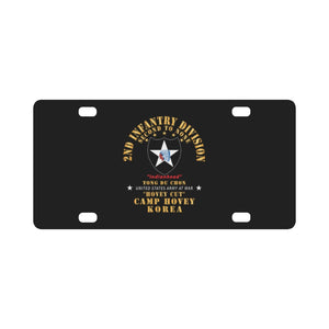 Army - 2nd Infantry Div - Camp Hovey Korea - Hovey Cut - Tong Du Chon X 300 Classic License Plate