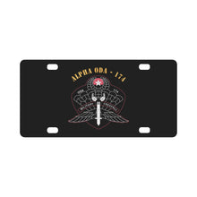 Load image into Gallery viewer, Alpha ODA - 174 with Text X 300 Classic License Plate
