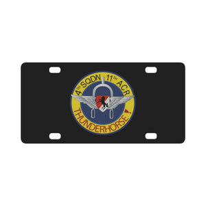 4th Squadron, 11th ACR Classic License Plate