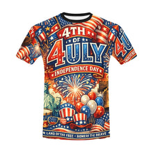 Load image into Gallery viewer, Independence Day Men's All Over Print Crew Neck T-Shirt
