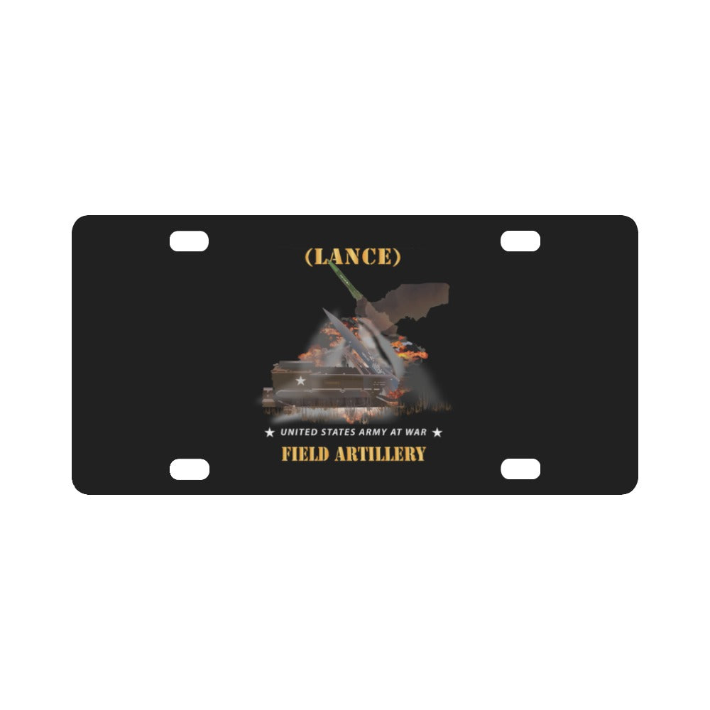 Army - Field Artillery - Multiple LANCE Firing Classic License Plate