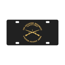 Load image into Gallery viewer, Army - 1st Infantry Regiment Branch - Always First - US Army X 300 Classic License Plate
