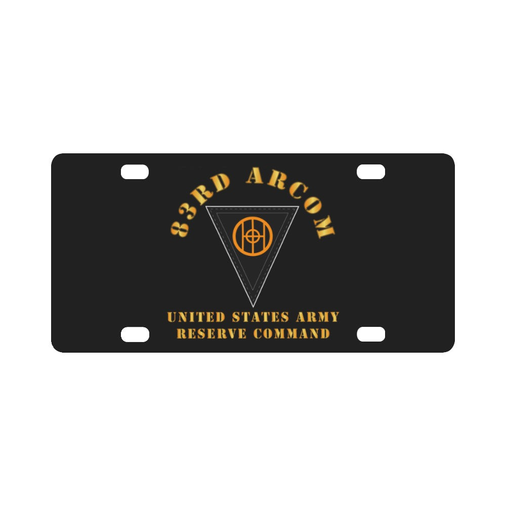 Army - 83rd ARCOM - USAR Command X 300 Classic License Plate – MIP ...
