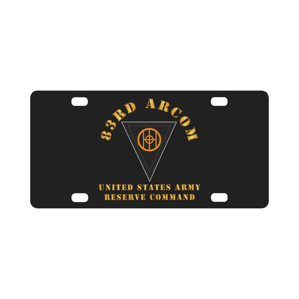 Army - 83rd ARCOM - USAR Command X 300 Classic License Plate