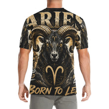 Load image into Gallery viewer, Aries - Born to lead Men's All Over Print Crew Neck T-Shirt
