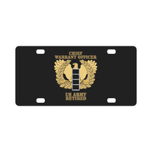 Load image into Gallery viewer, Emblem - Warrant Officer - CW4 - Retired X 300 Classic License Plate
