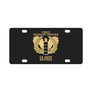 Emblem - Warrant Officer - CW4 - Retired X 300 Classic License Plate