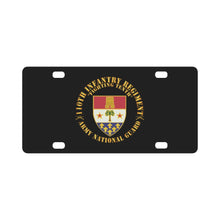 Load image into Gallery viewer, Army - 110th Infantry Regiment - Fighting Tenth - DUI - ARNG w Rgt Sep X 300 Classic License Plate
