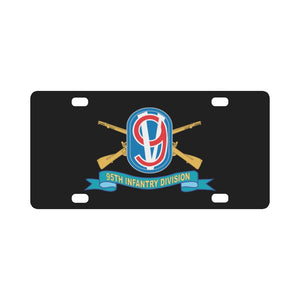 Army - 95th Infantry Division w Br - SSI - Ribbon X 300 Classic License Plate