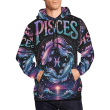 Load image into Gallery viewer, Pisces - Dreaming in Cosmic Men's All Over Print Hoodie (USA Size)
