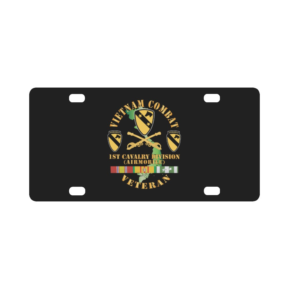 Vietnam Combat Veteran w 1st Cav DUI X 300 Classic License Plate