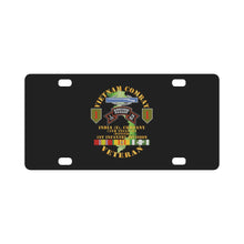 Load image into Gallery viewer, Army - Vietnam Combat Vet - I Co 75th Infantry (Ranger) - 1st ID SSI Classic License Plate
