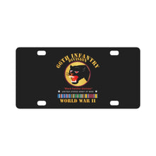 Load image into Gallery viewer, Army - 66th Infantry Division - Black Panther Division - WWII w EU SVC X 300 Classic License Plate
