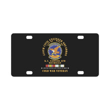 Load image into Gallery viewer, 410th Civil Engineer Squadron - Can Do - Will Do - KI Sawyer AFB, MI Cold War Veteran COLD SVC X 300 Classic License Plate
