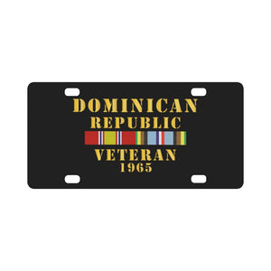 Dominican Republic Intervention Veteran w EXP SVC Classic License Plate