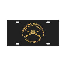 Load image into Gallery viewer, 180th Infantry Regiment Branch - Oklahoma Warriors - US Army X 300 Classic License Plate
