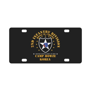 Army - 2nd Infantry Division - Camp Howze wo DS Classic License Plate