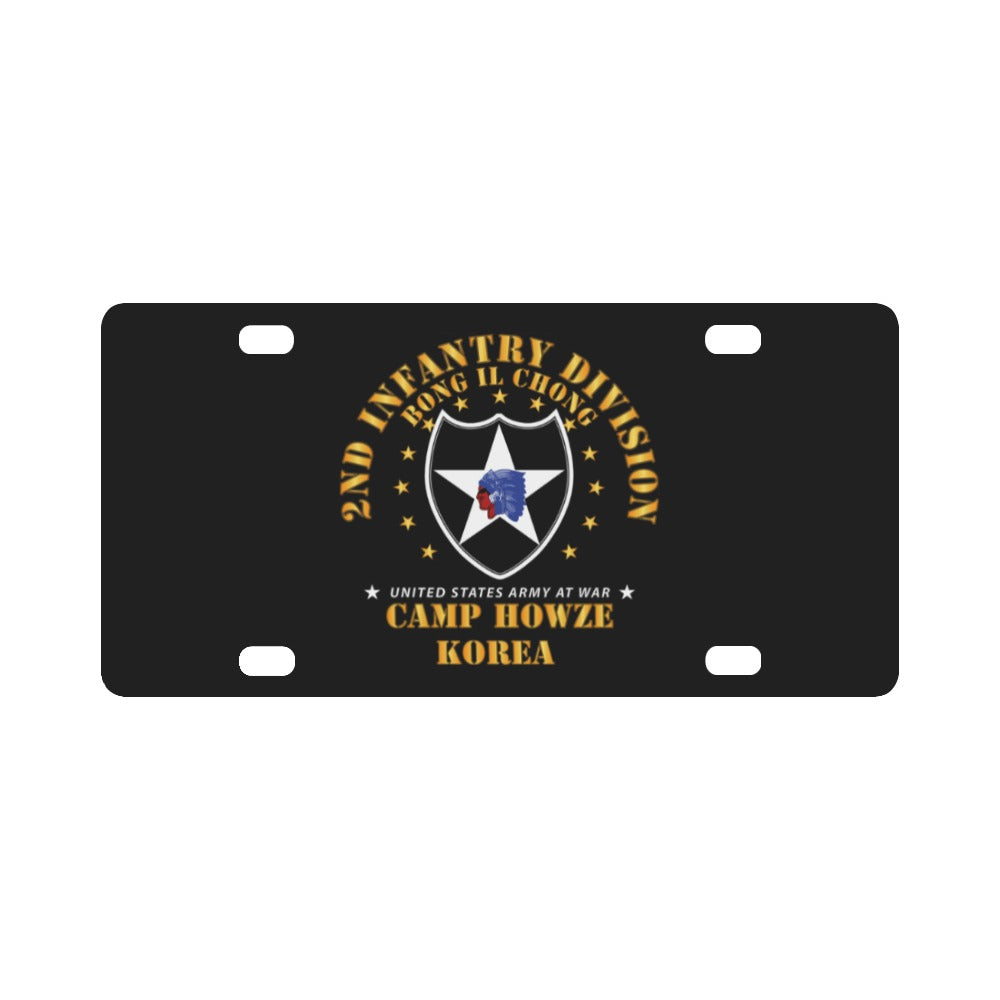 Army - 2nd Infantry Division - Camp Howze wo DS Classic License Plate