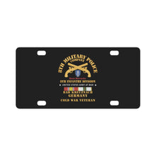 Load image into Gallery viewer, Army - 8th MP Company - 8th ID - Bad Kreuznach Germany - COld War Veteran w COLD SVC X 300 Classic License Plate
