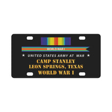 Load image into Gallery viewer, Army - Camp Stanley, Leon Springs TX w SVC WWI X 300 Classic License Plate
