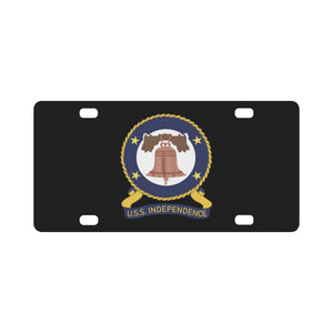 USS Independence (CVCVA-62) wo Txt X 300 Classic License Plate