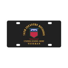 Load image into Gallery viewer, Army - SSI - 76th Infantry Division - Onaway Division - US Army Veteran X 300 Classic License Plate
