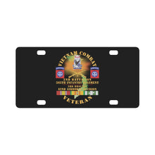 Load image into Gallery viewer, Army - Vietnam Combat Vet - 2nd Bn, 505th Infantry Regiment, 3rd Bde 82nd Airborne Div w DUI - BR Classic License Plate
