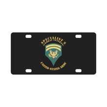 Load image into Gallery viewer, Army - Enlisted - SPEC 6 - Specialist 6 - Std - Combat Veteran X 300 Classic License Plate
