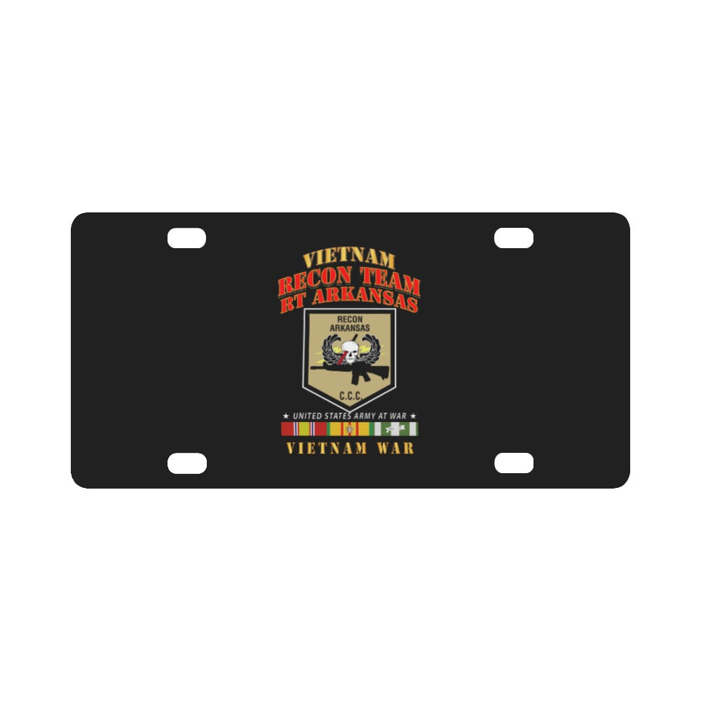 RECON TEAM - Recon Team - RT Arkansas - Vietnam War w VN SVC Classic License Plate