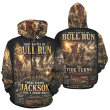 Load image into Gallery viewer, First Battle of Bull Run — The Birth of a Legend - Stonewall Jackson Men's All Over Print Hoodie (USA Size) (Model H13)
