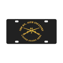 Load image into Gallery viewer, Army - 3rd Bn 46th Infantry Regt - Infantry Br Classic License Plate V2
