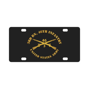 Army - 3rd Bn 46th Infantry Regt - Infantry Br Classic License Plate V2