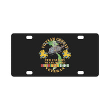 Load image into Gallery viewer, Army - Vietnam Combat Cavalry Veteran w 9th Cav Helicopter X 300 Classic License Plate
