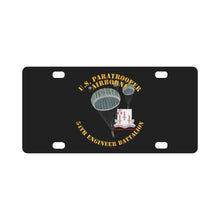 Load image into Gallery viewer, Army - US Paratrooper - 54th Engineer Battalion X 300 Classic License Plate
