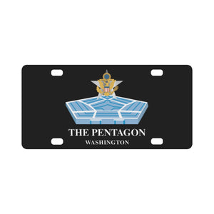 Army - The Pentagon w Bldg and GS Branch Txt X 300 Classic License Plate