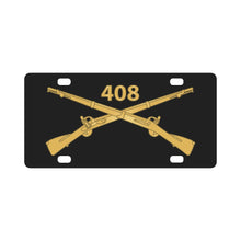 Load image into Gallery viewer, Army - 408th Infantry Regiment - Branch wo Txt X 300 Classic License Plate
