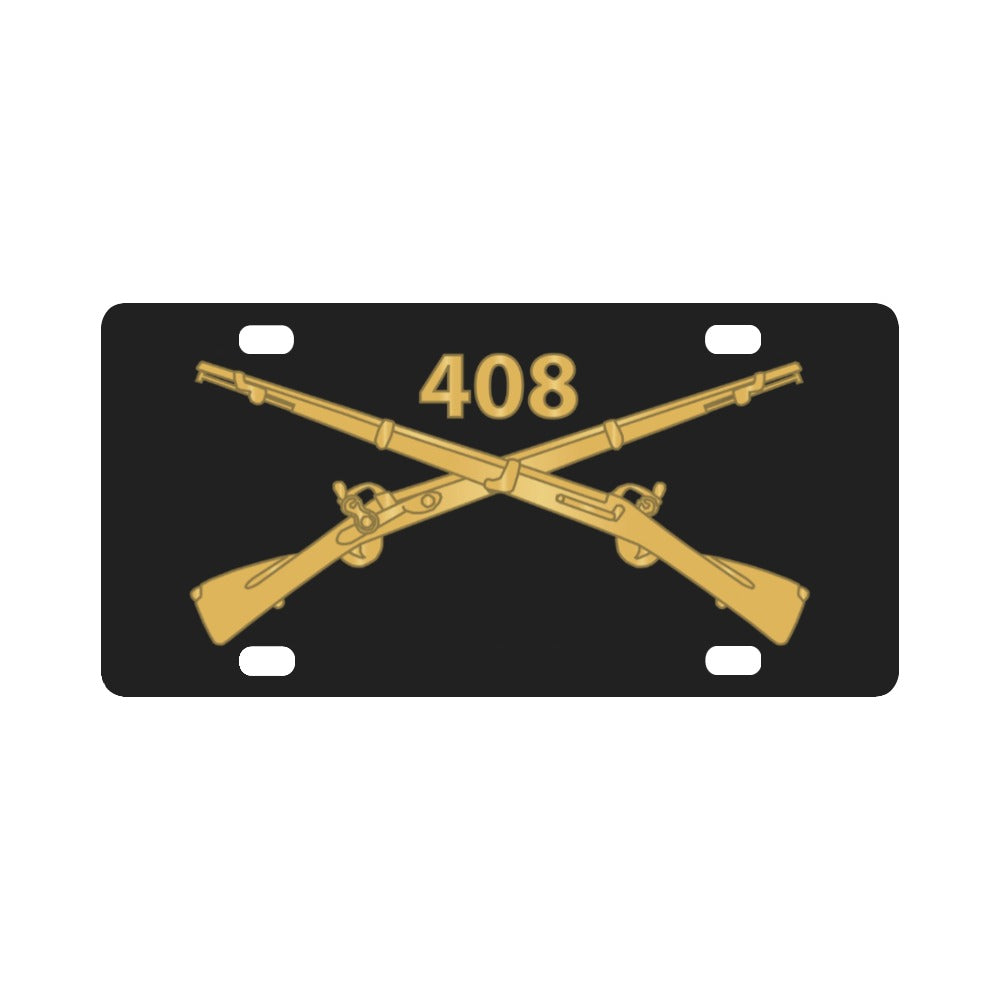 Army - 408th Infantry Regiment - Branch wo Txt X 300 Classic License Plate