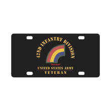 Load image into Gallery viewer, Army - SSI - 42nd Infantry Division - Rainbow - US Army Veteran X 300 Classic License Plate
